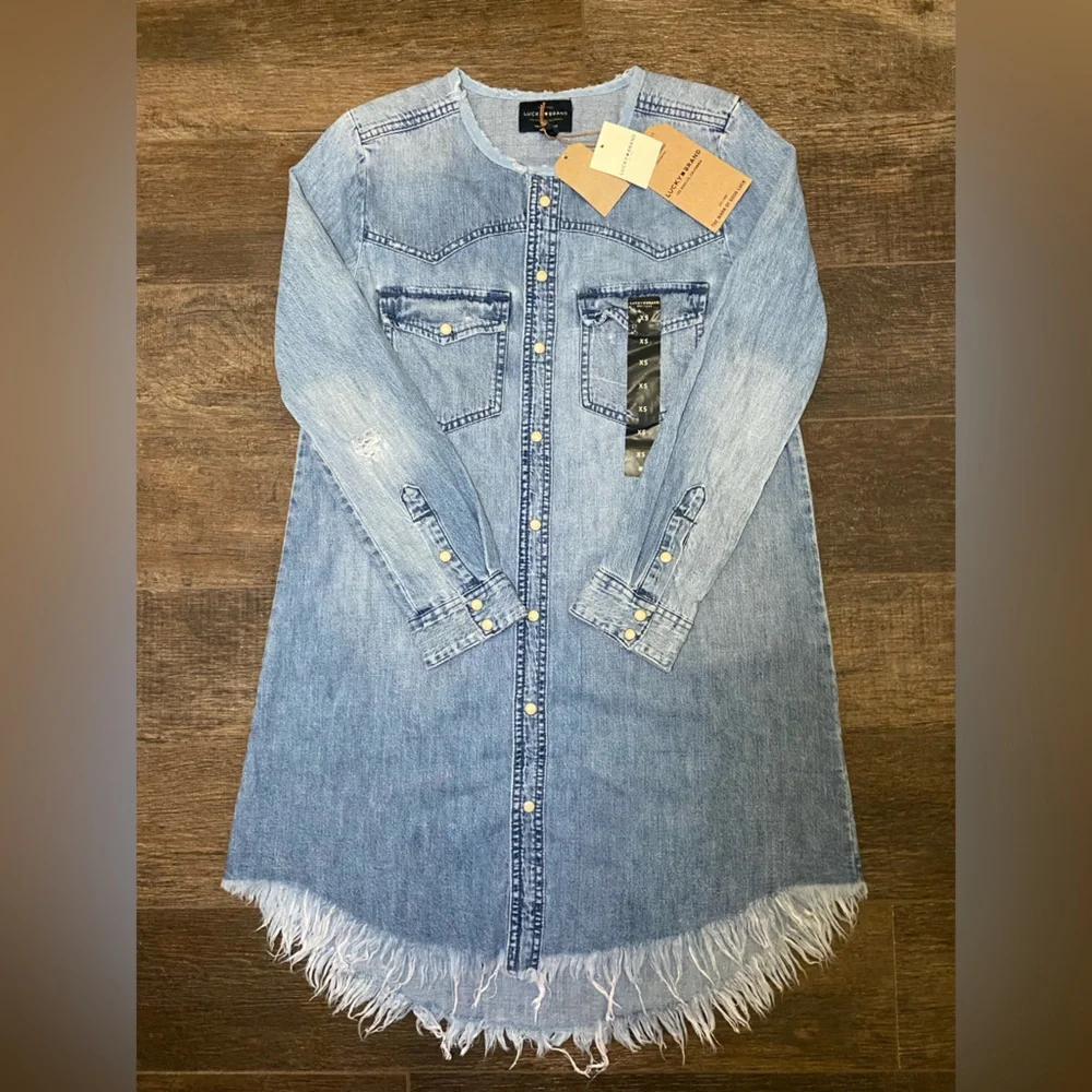Lucky Brand Western Shirt Dress. Size XS. - Picture 1 of 5